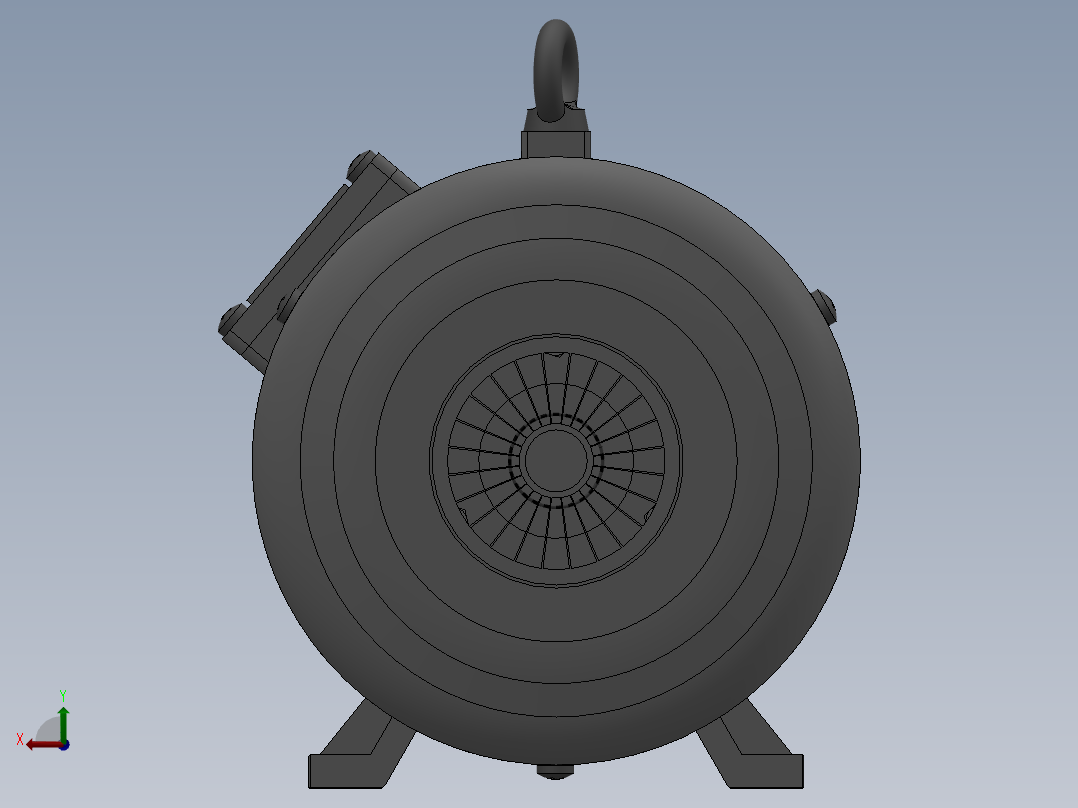 交流永磁同步电机后视图
