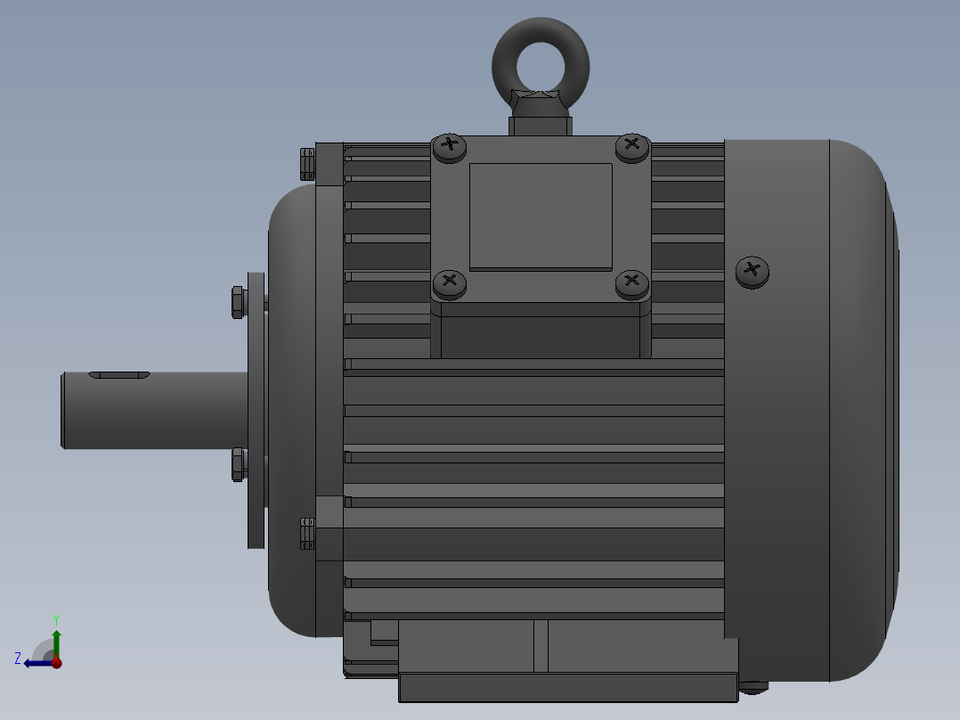 交流永磁同步电机右视图