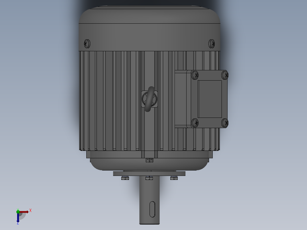 交流永磁同步电机俯视图