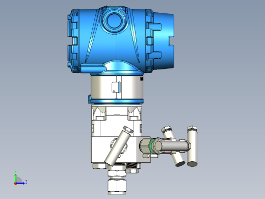 Rosemount罗斯蒙特差压变送器3051,配有罗斯蒙特5阀歧管(0305RC62B11B4L4)左视缩略图
