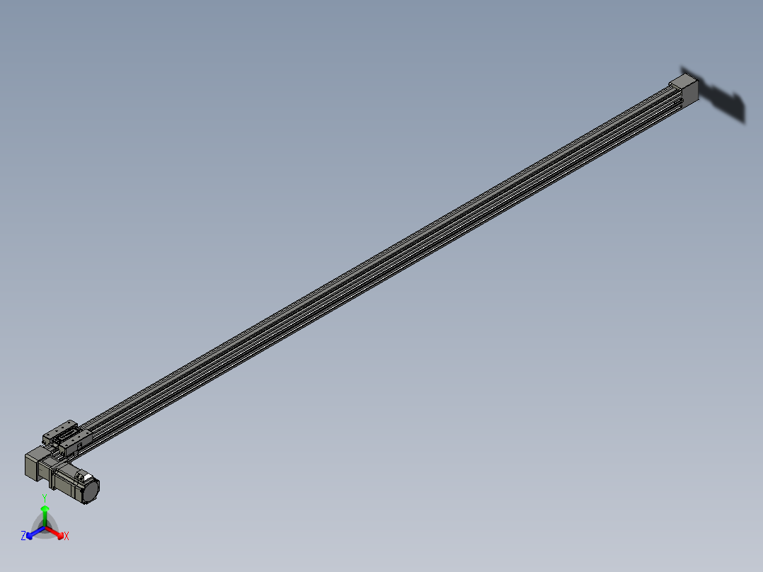 威洛博直线电机模组EB4-L80-S1900-L-57-MS3主视图