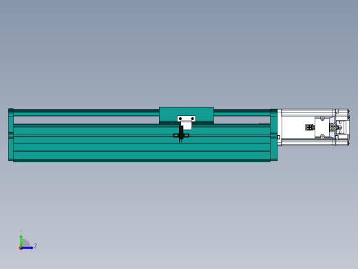 东锦丝杆传动-直线滑台模组DH100-C-L10-S200-BC-O400W-C3左视缩略图