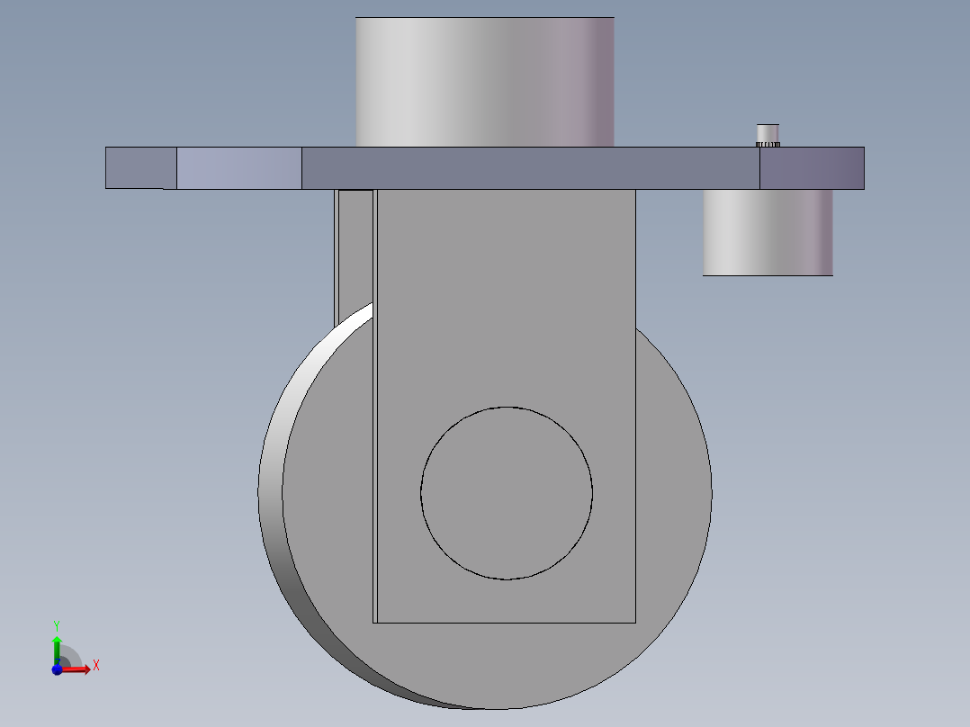 四轮驱动小车前视图