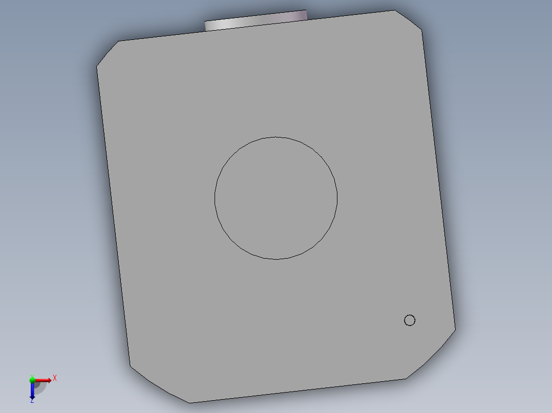 四轮驱动小车俯视图