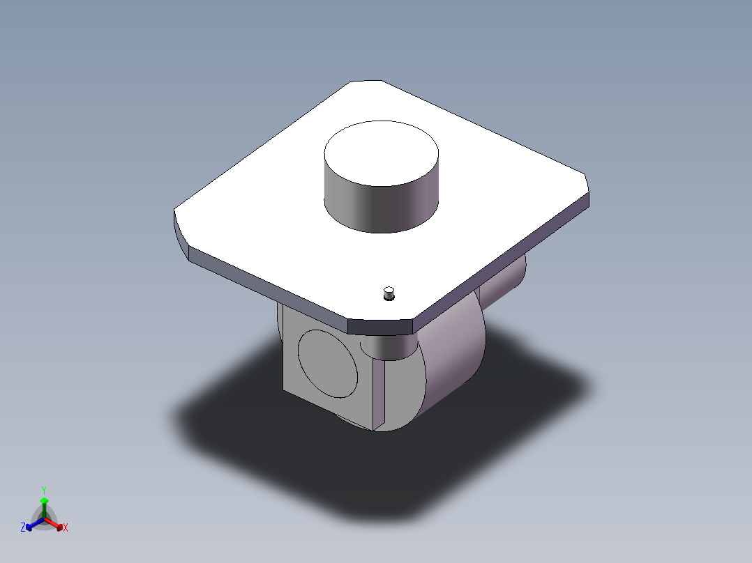 四轮驱动小车正等轴测图