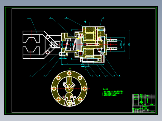 自动送料机械手CAD图纸 机械设计参考资料设计素材