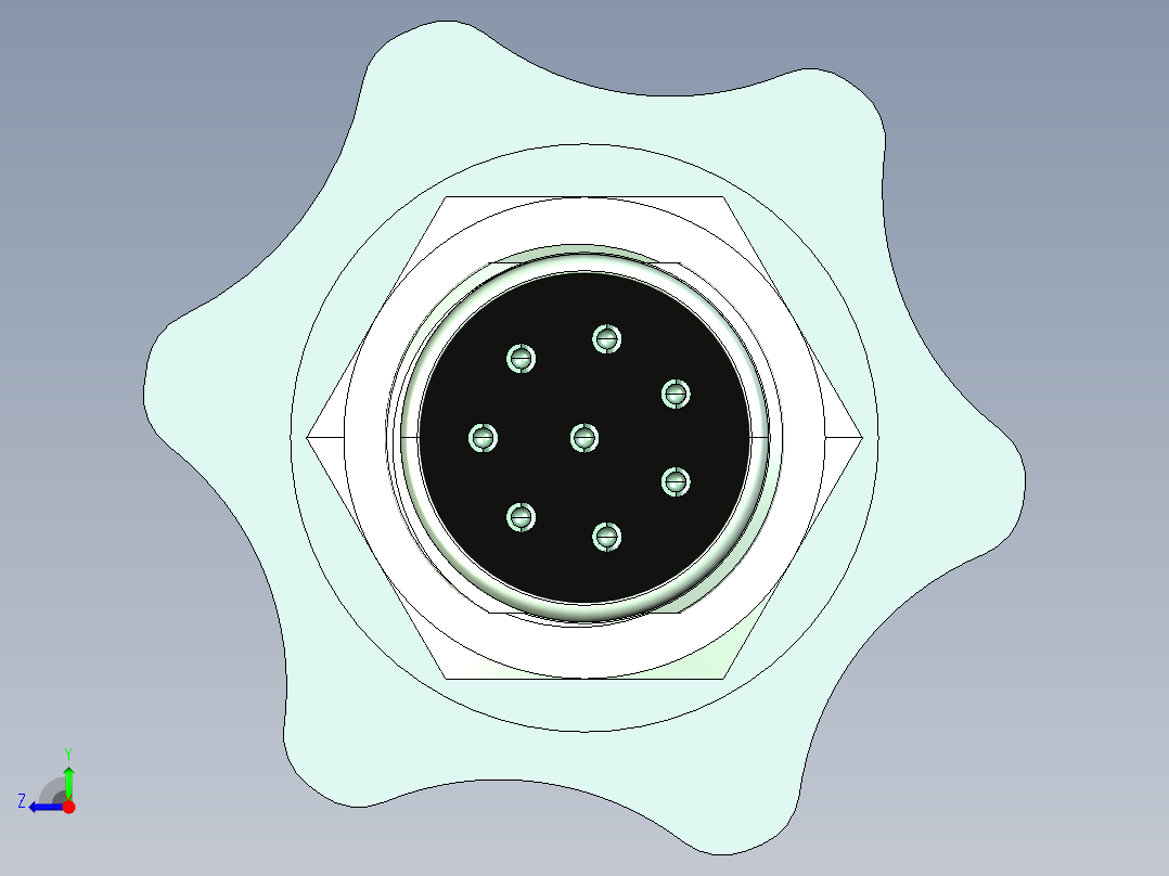 航空插头(6)右视图
