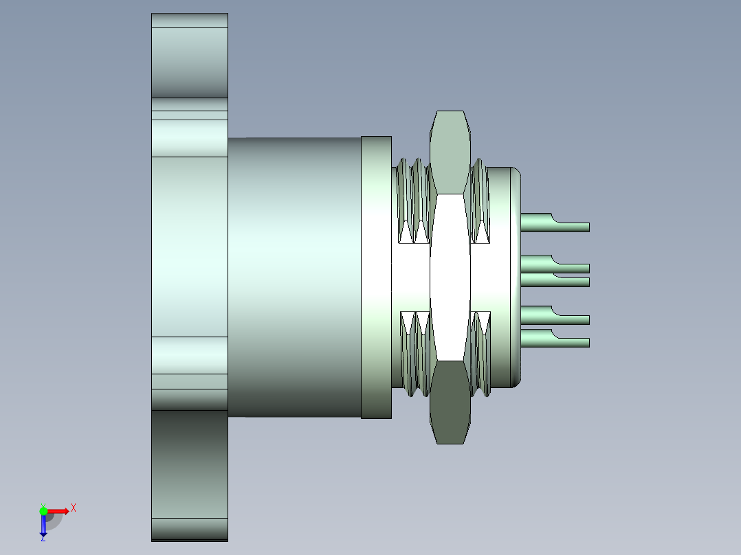 航空插头(6)俯视图