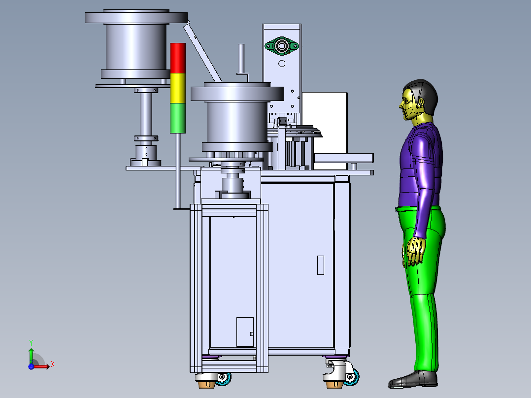自动铆合机sw18可编辑前视图