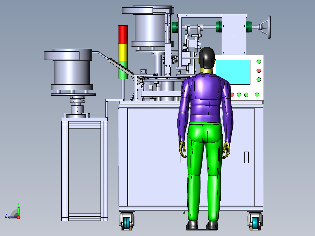 自动铆合机sw18可编辑右视图