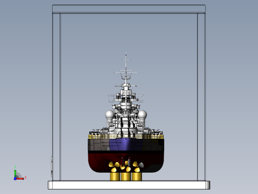 俾斯麦号战列舰前视缩略图