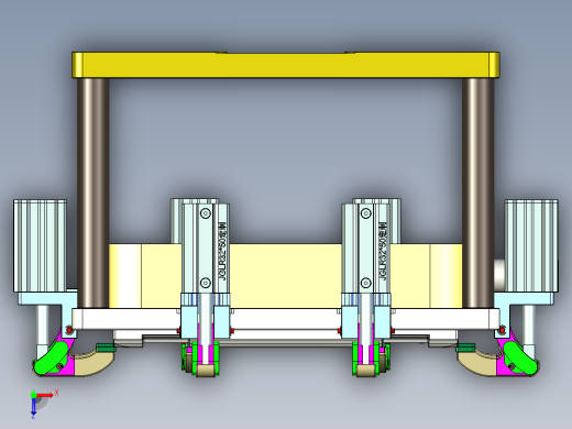 电脑外壳精铣内腔治具模型俯视缩略图