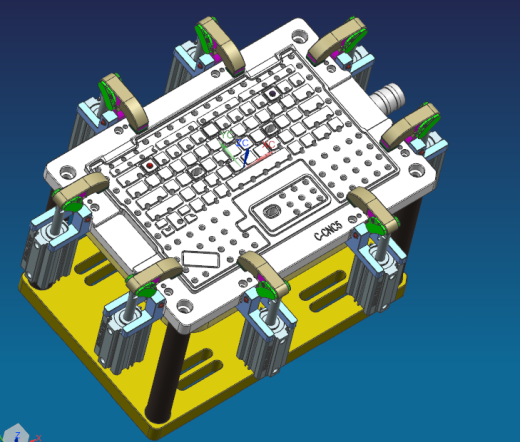 电脑外壳精铣内腔治具模型缩略图
