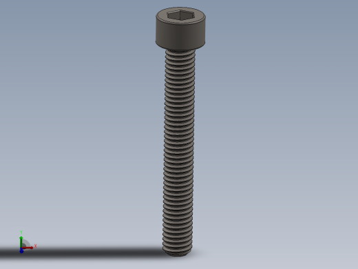 Screw_DIN_912_M6x45F_A2.SLDPRT公制内六角螺钉