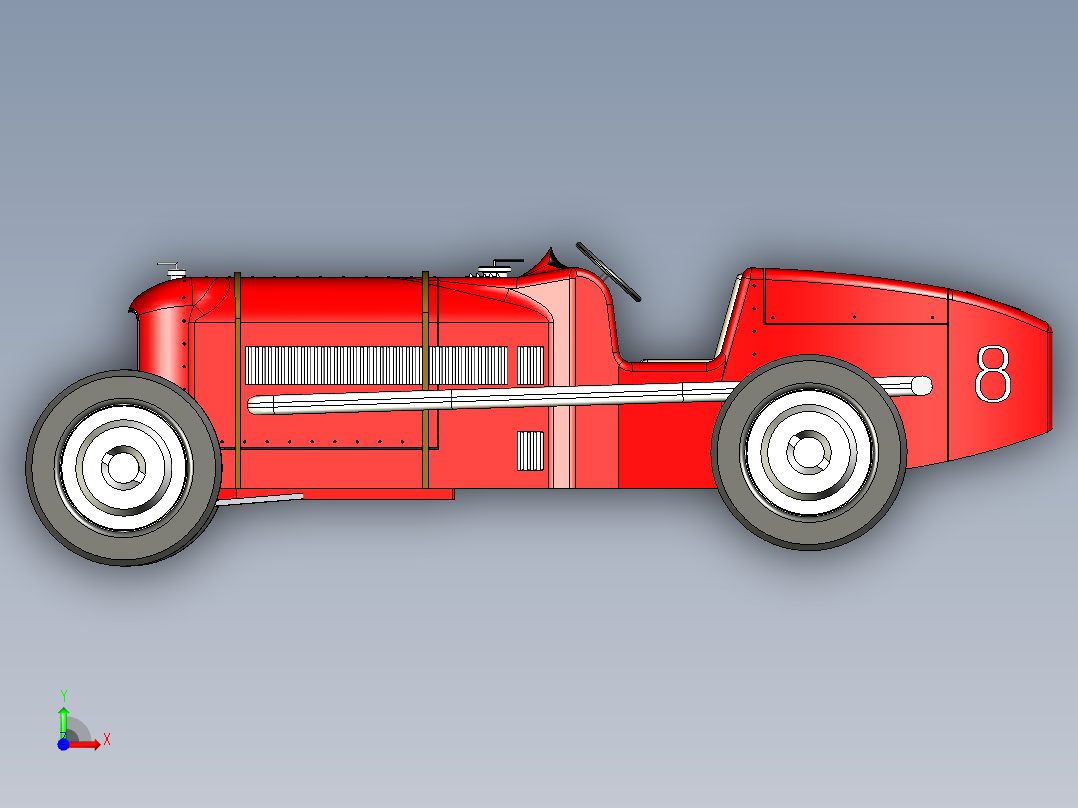 B3003415-阿尔法·罗密欧 P2 (1924)汽车前视图