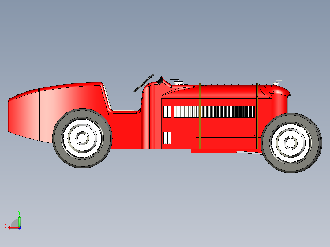 B3003415-阿尔法·罗密欧 P2 (1924)汽车后视图