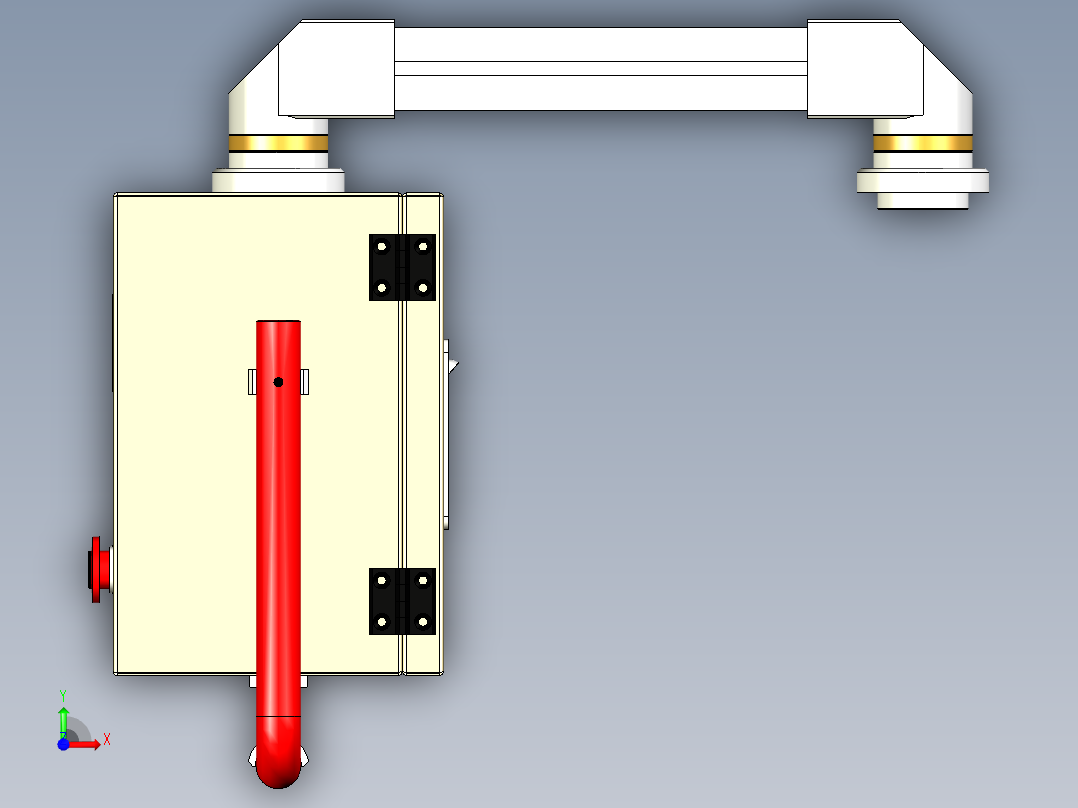 电气摇臂操作面板前视图