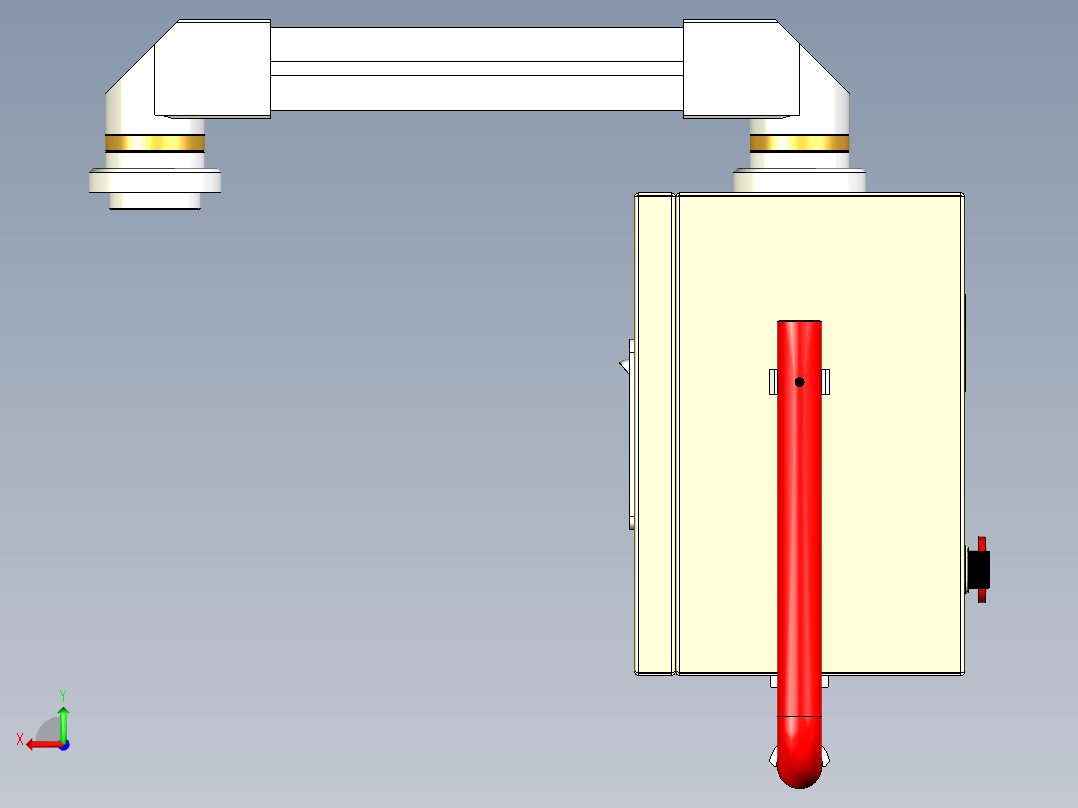 电气摇臂操作面板后视图