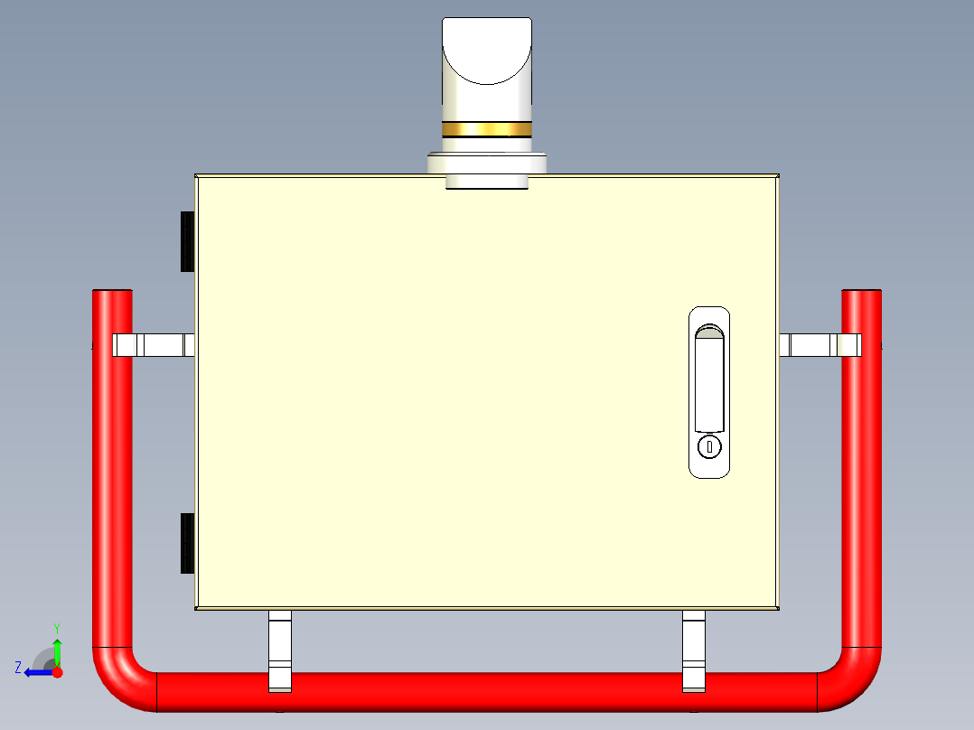 电气摇臂操作面板右视图