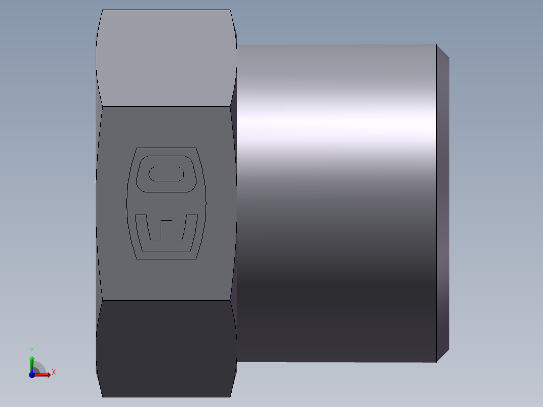 堵头 4C+4D 管端堵、4D-18前视图