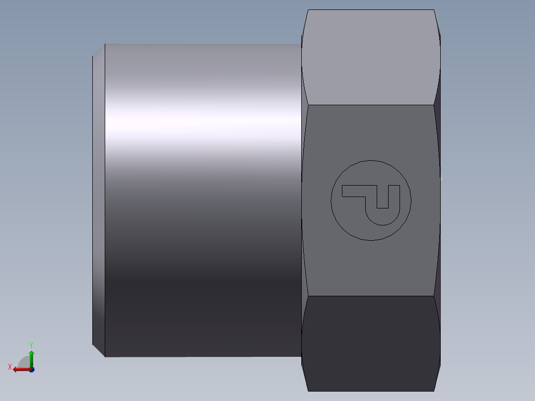 堵头 4C+4D 管端堵、4D-18后视图