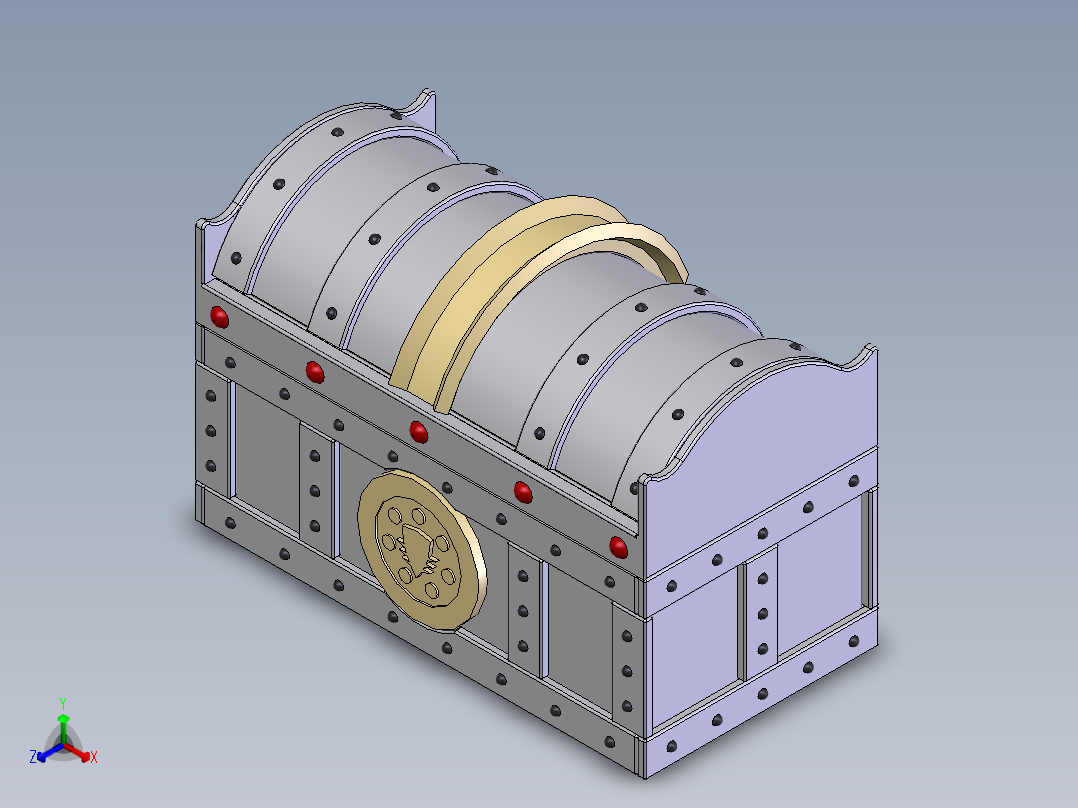 百宝箱正等轴测图