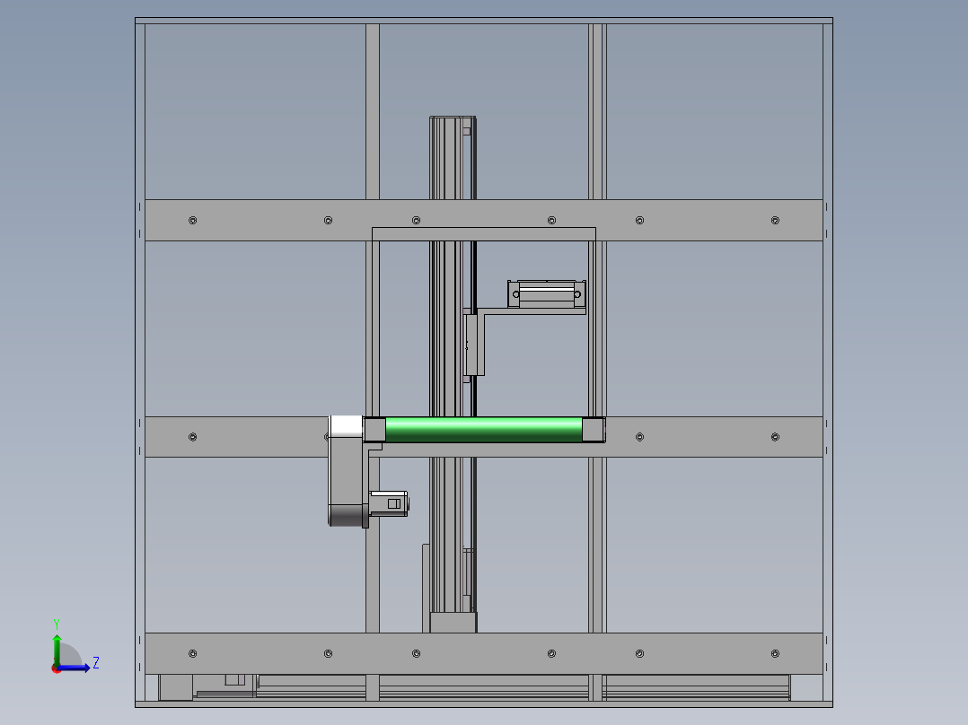 智能家居鞋柜机械结构设计左视图
