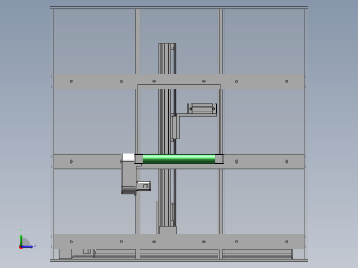 智能家居鞋柜机械结构设计左视缩略图