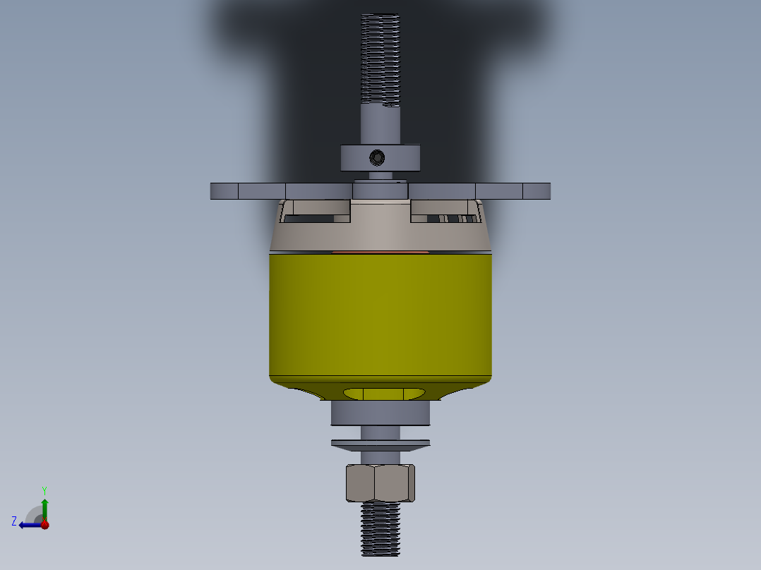 Power90电动刷头。右视图