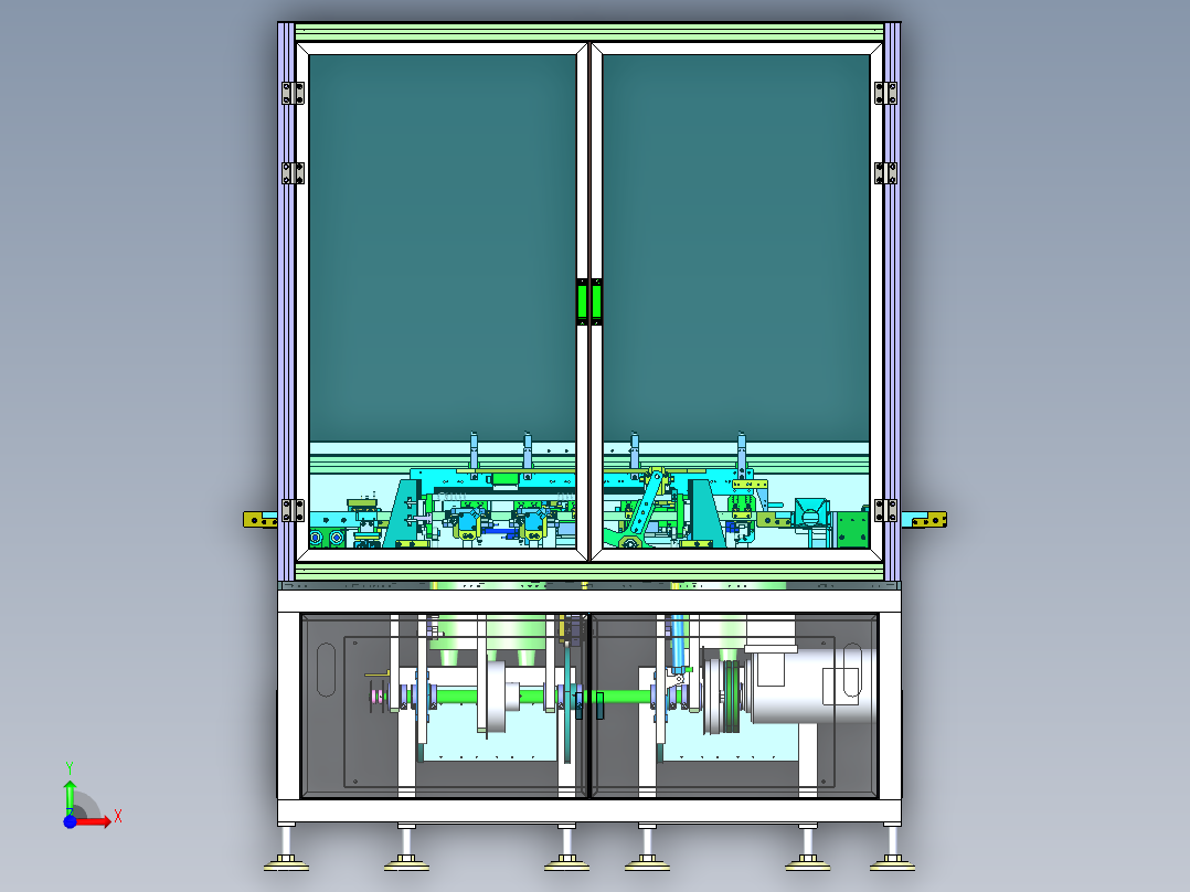 继电器自动组装机（全凸轮式结构设备）前视图