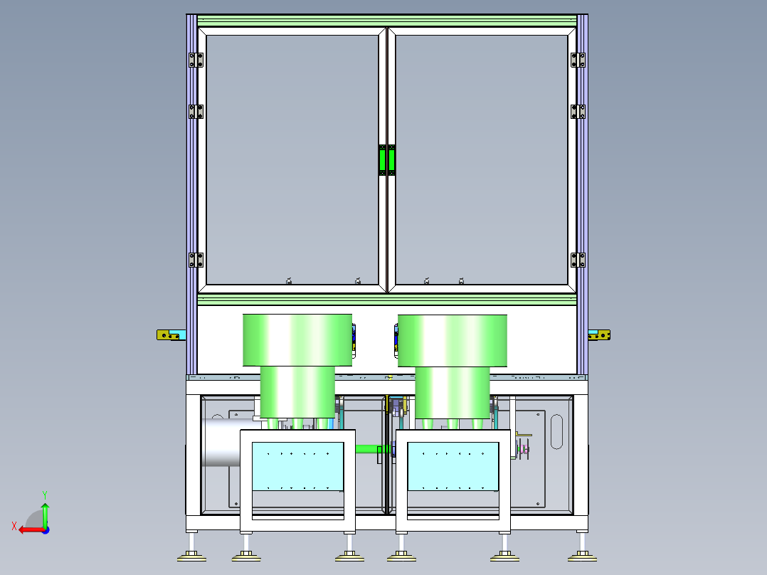 继电器自动组装机（全凸轮式结构设备）后视图