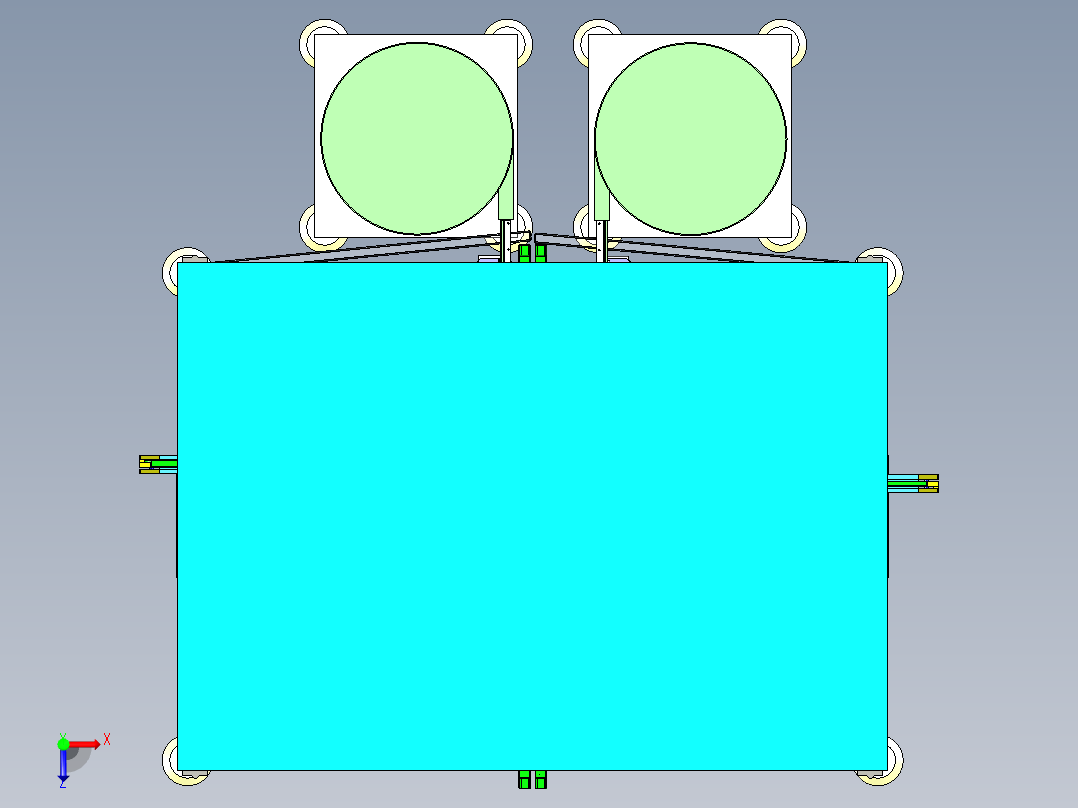 继电器自动组装机（全凸轮式结构设备）俯视图