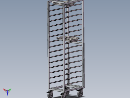 食品流水线推车