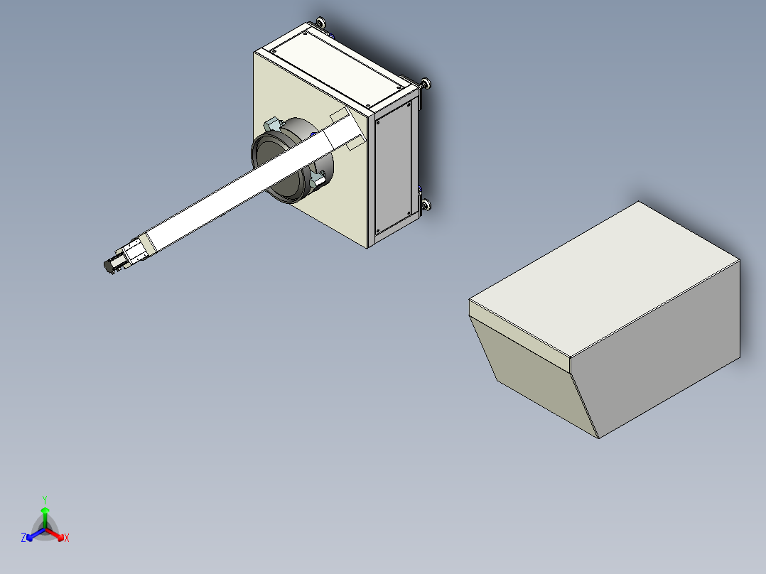 拖杆检测机构装配体