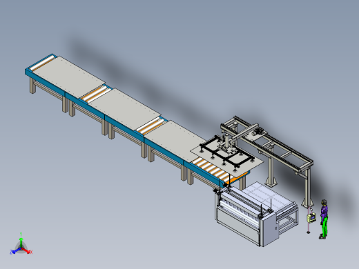 板件切条设备的上料机械手作业