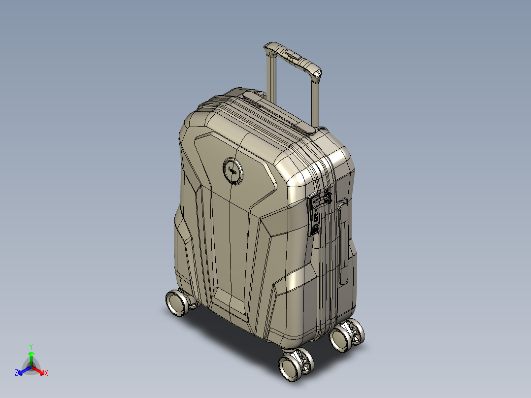 钢铁侠面罩拉杆箱