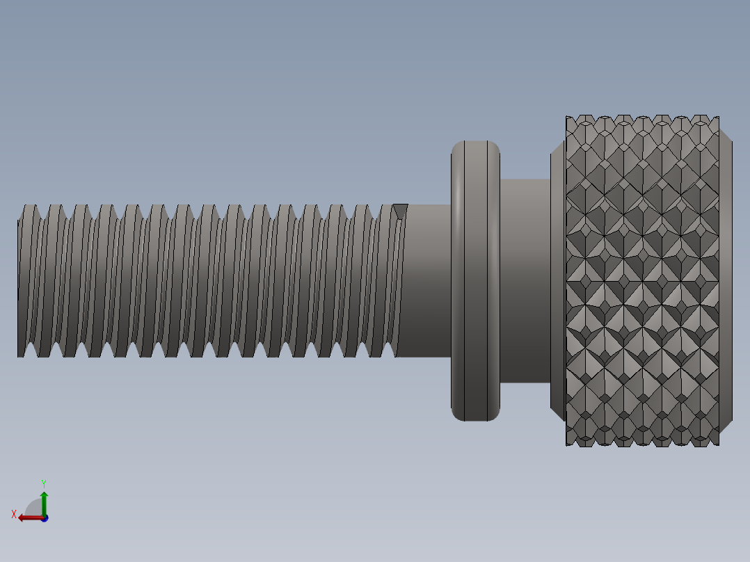 滚花螺钉后视图