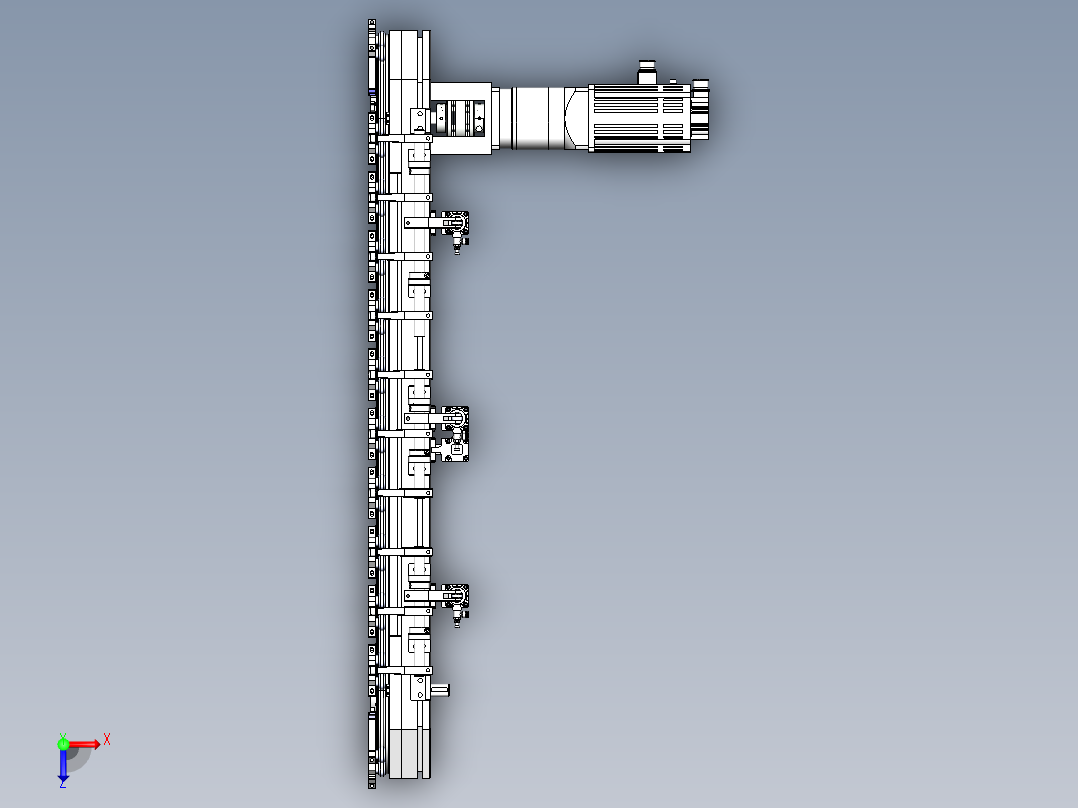 椭圆链条T23圆弧300中心距114.3工位数28俯视图