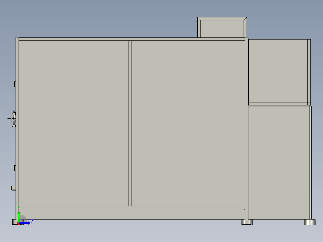 A0003833-车床模型左视图