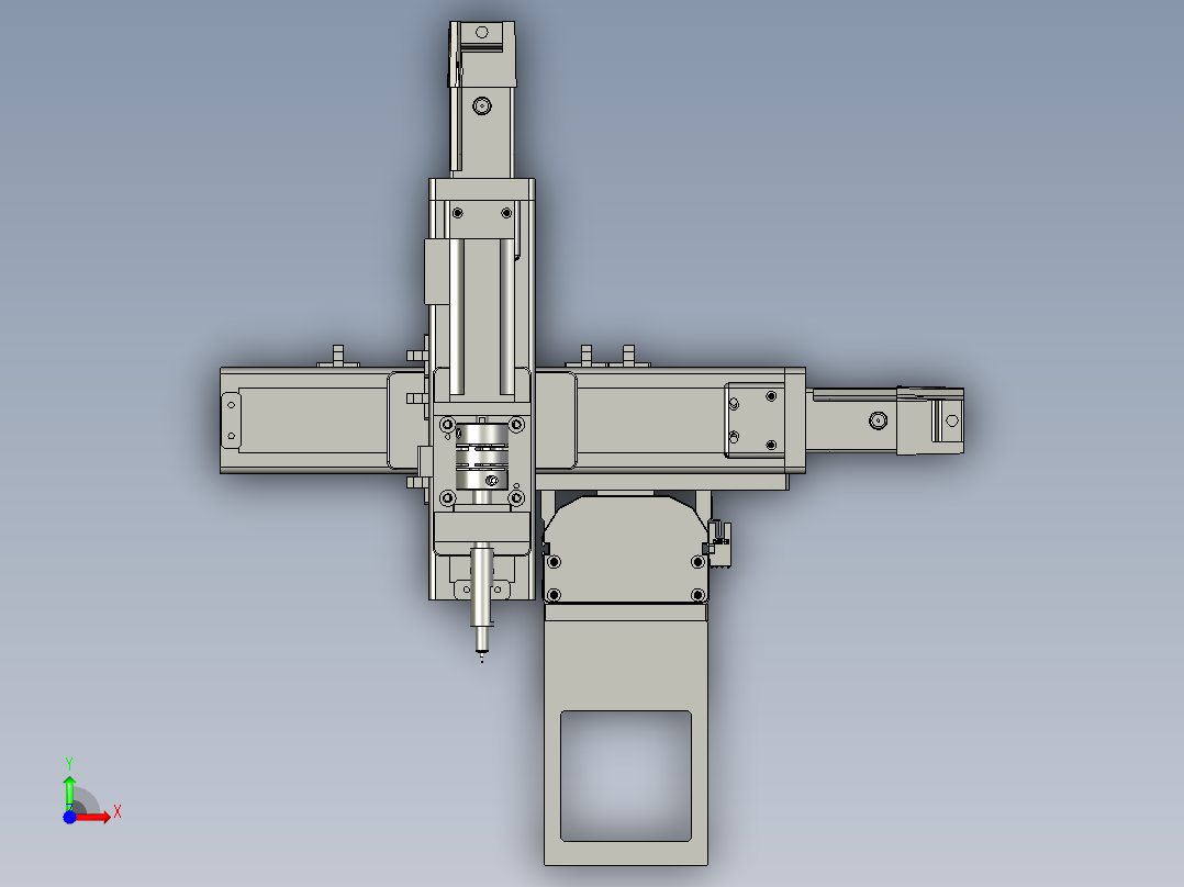 基于PLC的工业取料机械手前视图