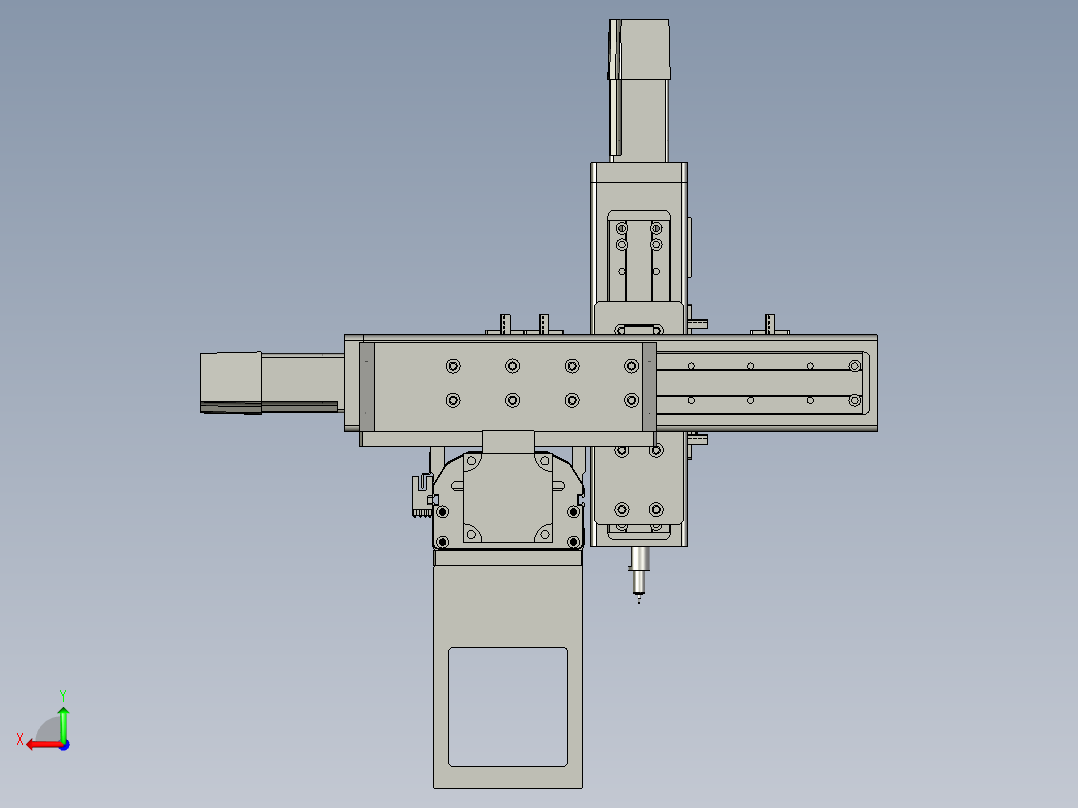 基于PLC的工业取料机械手后视图