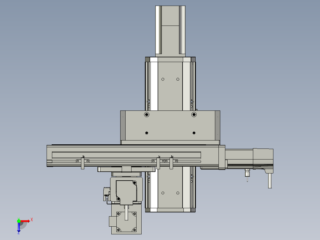 基于PLC的工业取料机械手俯视图