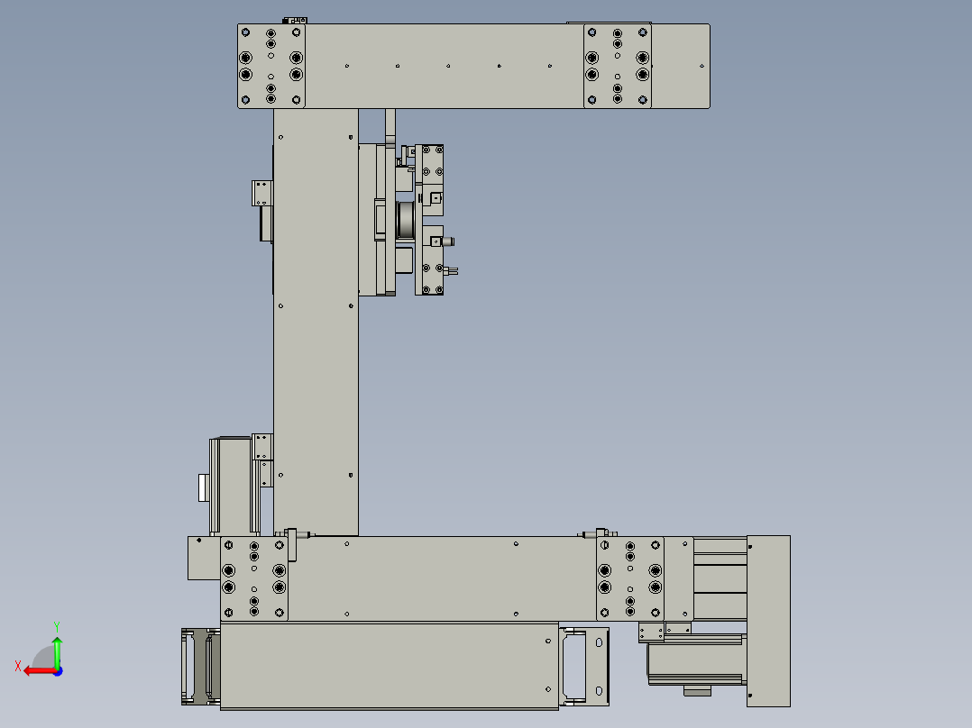 TTK2V10-03-00散热胶机械手后视图