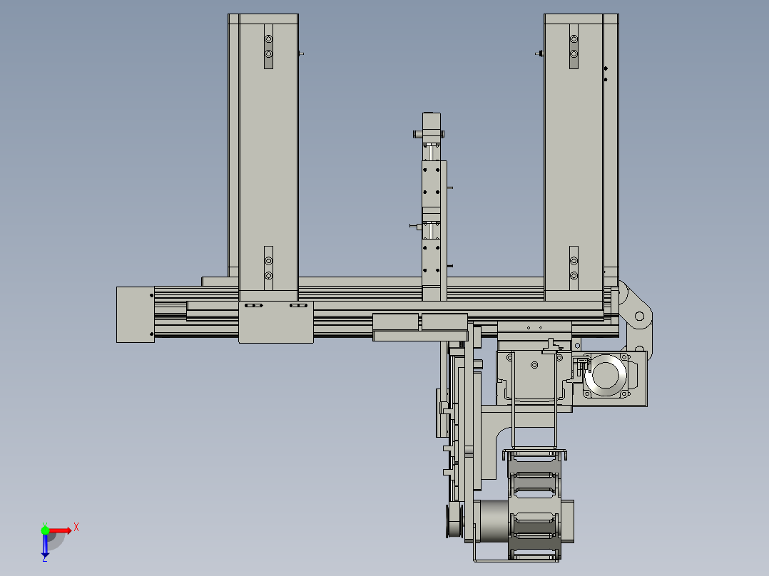 TTK2V10-03-00散热胶机械手俯视图