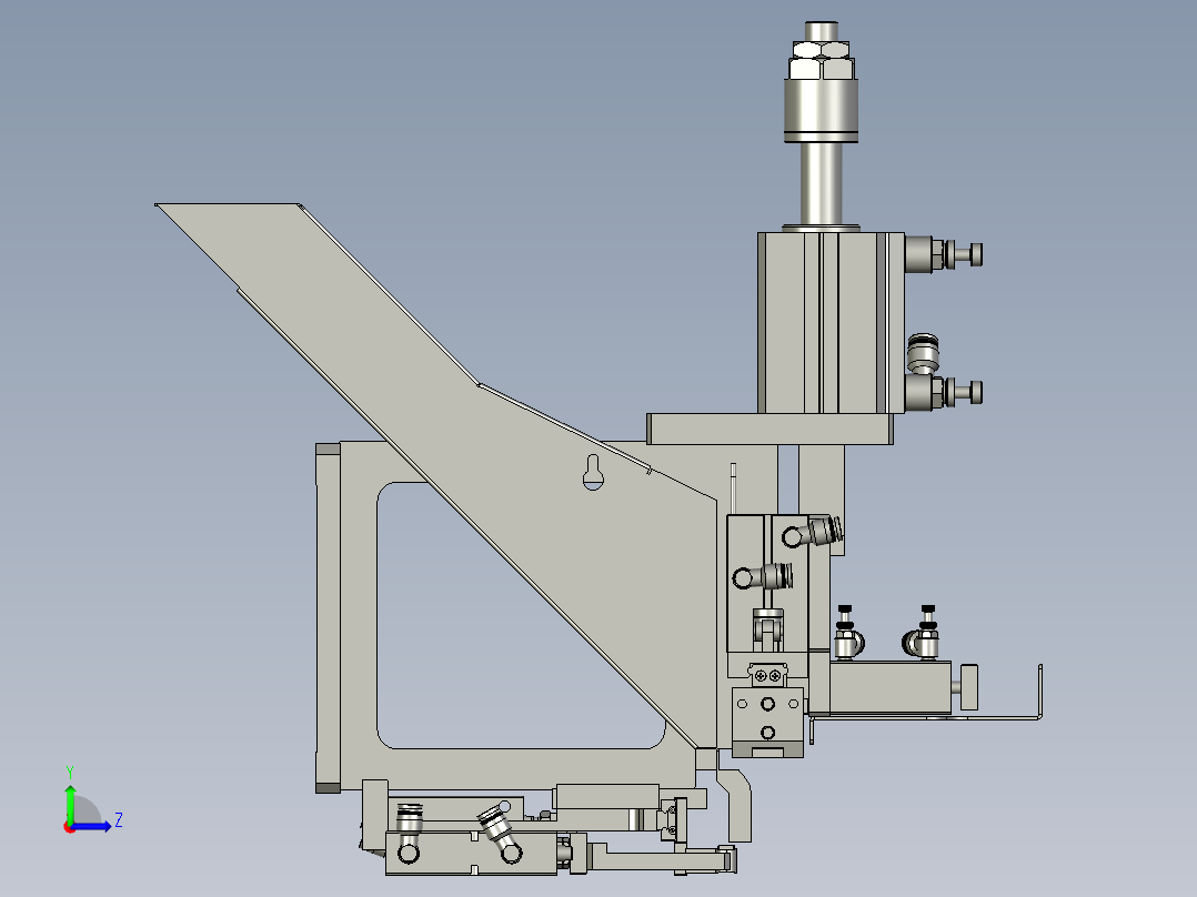 2018SOLIDWORKS0300Z剥外皮机构左视图