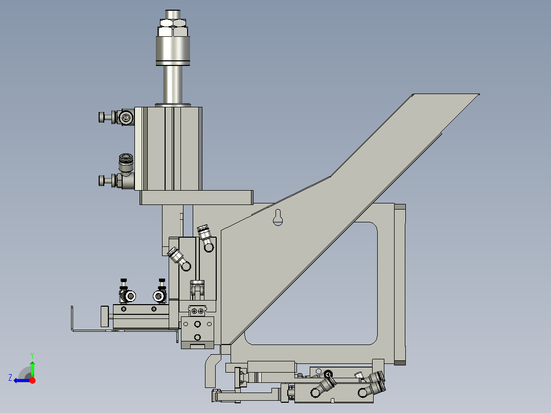 2018SOLIDWORKS0300Z剥外皮机构右视图