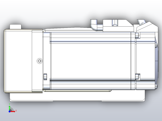 皮带直线轴半封闭可选导轨TPA-HNB-140D-120-L1200-ML-C-P40-N3前视缩略图