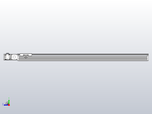 皮带直线轴半封闭可选导轨TPA-HNB-140D-120-L1200-ML-C-P40-N3右视缩略图
