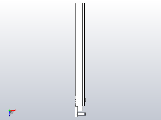 皮带直线轴半封闭可选导轨TPA-HNB-140D-120-L1200-ML-C-P40-N3俯视缩略图