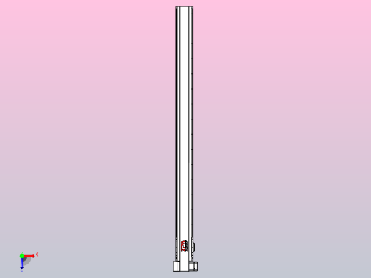 皮带直线轴半封闭可选导轨TPA-HNB-120D-110-L1450-LP-Y-P40-N3俯视缩略图